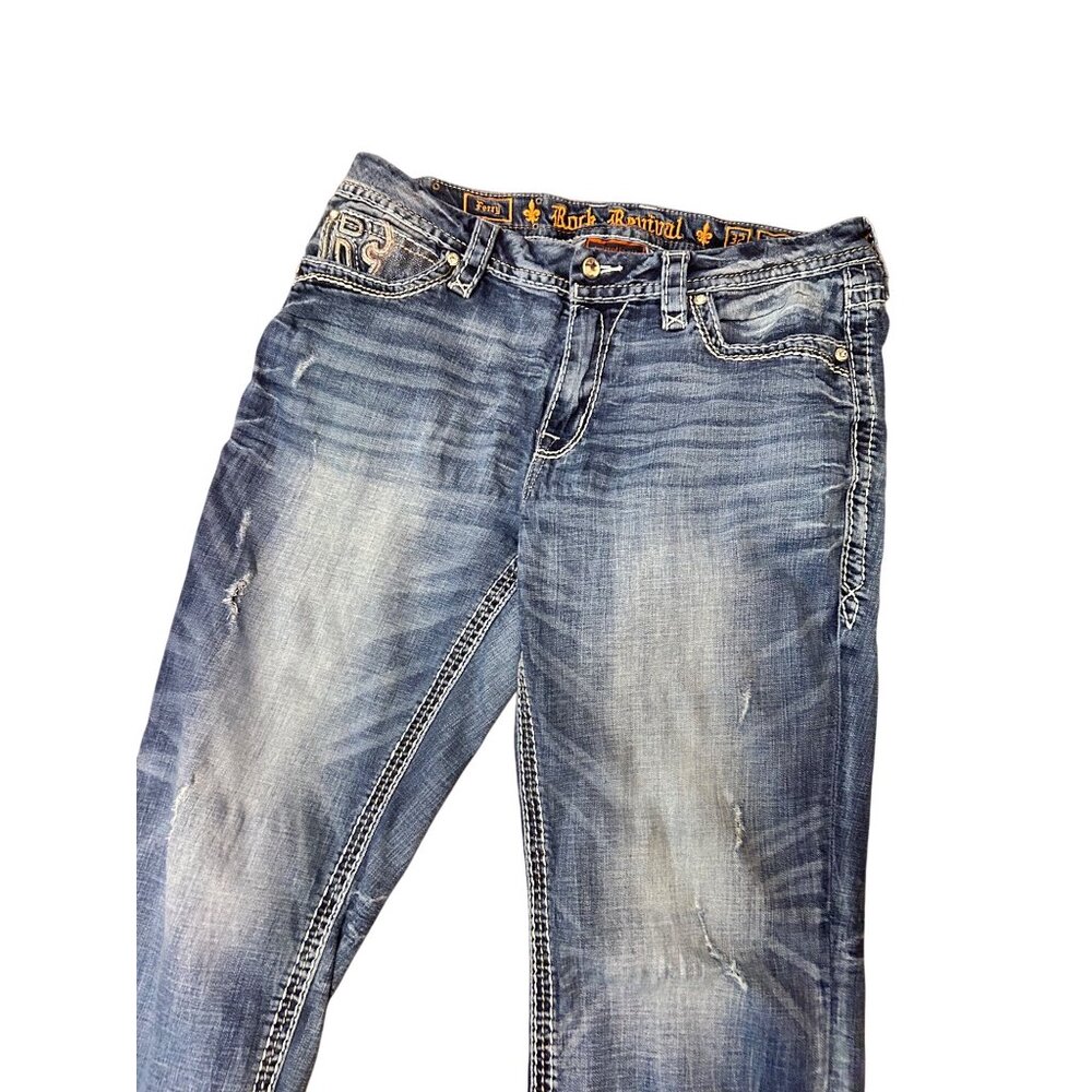 Rock Revival Ferry Mid-Rise Boot Stretch Jean size 32 - Picture 8 of 9